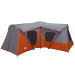 vidaXL Rodinný stan Šedá a oranžová 610 x 610 x 210 cm – Obrázok 4