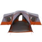vidaXL Rodinný stan Šedá a oranžová 610 x 610 x 210 cm – Obrázok 5