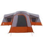 vidaXL Rodinný stan Šedá a oranžová 610 x 610 x 210 cm – Obrázok 7