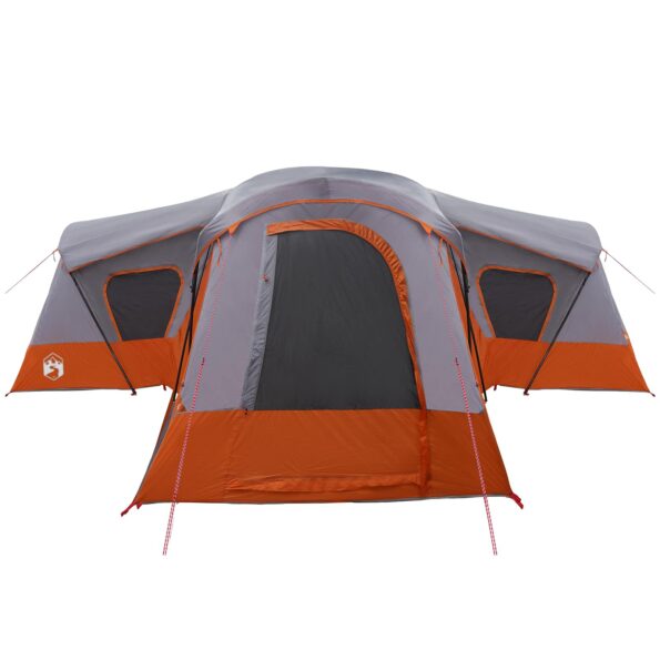 vidaXL Rodinný stan Šedá a oranžová 610 x 610 x 210 cm – Obrázok 7