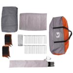 vidaXL Rodinný stan Šedá a oranžová 610 x 610 x 210 cm – Obrázok 9