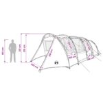 vidaXL Tunelový stan Zelená 675 x 392 x 210 cm – Obrázok 13