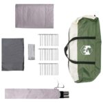 vidaXL Tunelový stan Zelená 675 x 392 x 210 cm – Obrázok 8