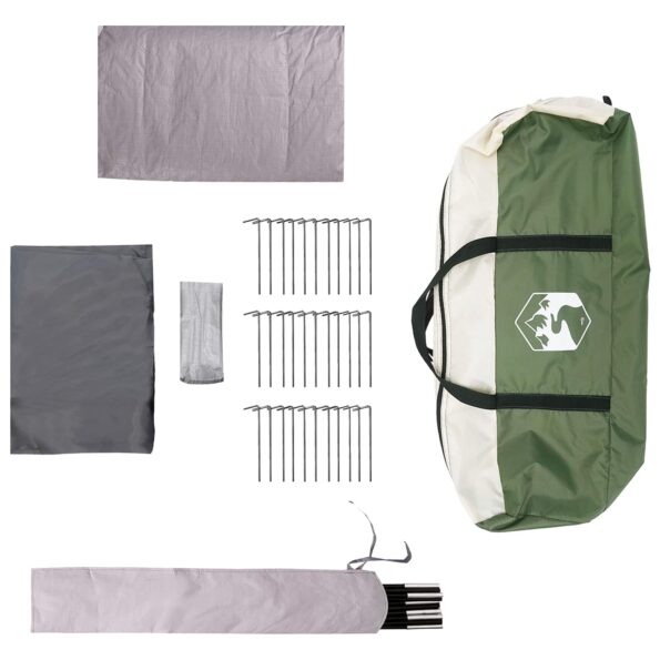 vidaXL Tunelový stan Zelená 675 x 392 x 210 cm – Obrázok 8