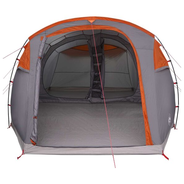 vidaXL Tunelový stan Šedá a oranžová 505 x 330 x 204 cm – Obrázok 4
