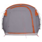 vidaXL Tunelový stan Šedá a oranžová 505 x 330 x 204 cm – Obrázok 5