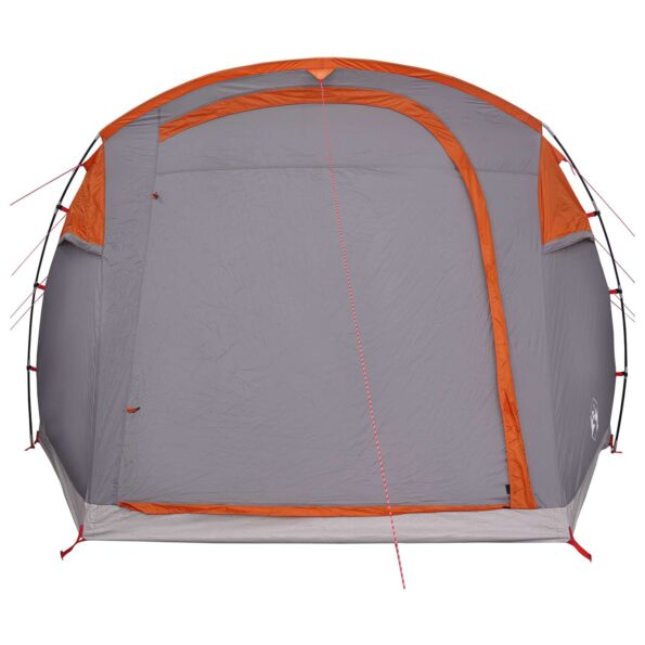 vidaXL Tunelový stan Šedá a oranžová 505 x 330 x 204 cm – Obrázok 5