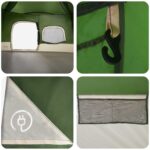 vidaXL Okamžitý stan Zelená 340 x 280 x 190 cm – Obrázok 10