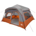 vidaXL Okamžitý stan Šedá a oranžová 340 x 280 x 190 cm – Obrázok 2