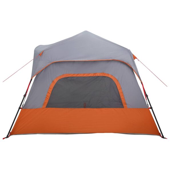 vidaXL Okamžitý stan Šedá a oranžová 340 x 280 x 190 cm – Obrázok 6