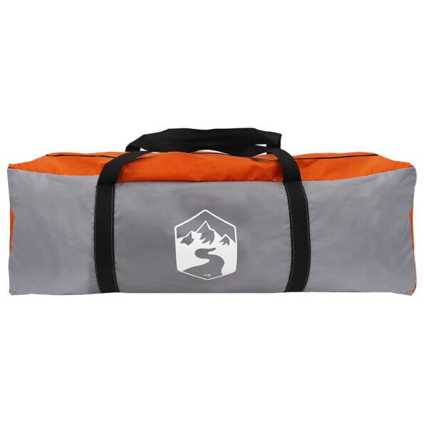 vidaXL Okamžitý stan Šedá a oranžová 340 x 280 x 190 cm – Obrázok 8