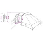 vidaXL Okamžitý stan Zelená 524 x 232 x 192 cm – Obrázok 13