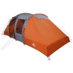 vidaXL Okamžitý stan Šedá a oranžová 524 x 232 x 192 cm – Obrázok 2
