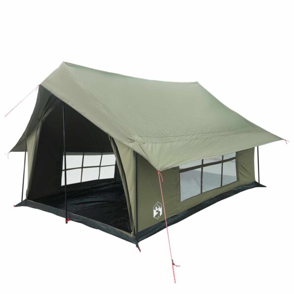 vidaXL Stan chata Armádna zelená 340 x 246 x 210 cm Polybavlna – Obrázok 2