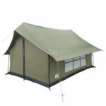 vidaXL Stan chata Armádna zelená 340 x 246 x 210 cm Polybavlna – Obrázok 3