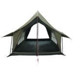 vidaXL Stan chata Armádna zelená 340 x 246 x 210 cm Polybavlna – Obrázok 4