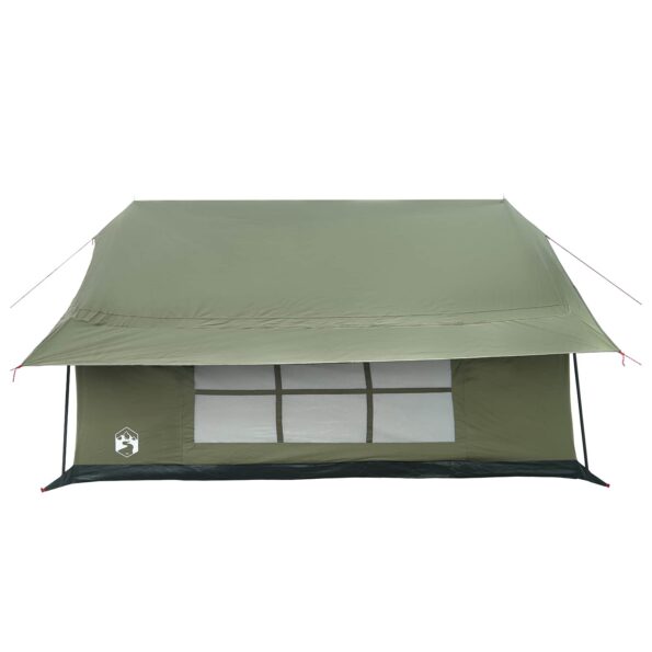vidaXL Stan chata Armádna zelená 340 x 246 x 210 cm Polybavlna – Obrázok 5