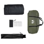 vidaXL Stan chata Armádna zelená 340 x 246 x 210 cm Polybavlna – Obrázok 8