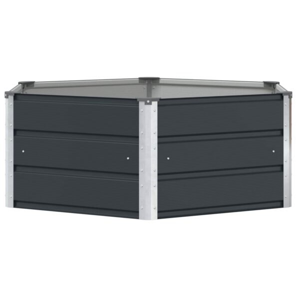 vidaXL Hrantík Antracit 129 x 129 x 45 cm Oceľ – Obrázok 2