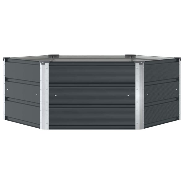 vidaXL Hrantík Antracit 129 x 129 x 45 cm Oceľ – Obrázok 4
