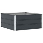 vidaXL Hrantík Antracit 100 x 100 x 45 cm Oceľ – Obrázok 2