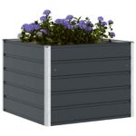 vidaXL Hrantík Antracit 100 x 100 x 75 cm Oceľ – Obrázok 3