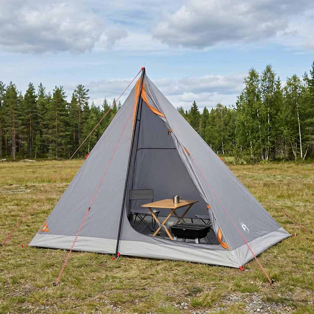 42018564_1.jpg vidaXL Stan na batohovanie Šedá a oranžová Pre 2 osoby – Obrázok 1