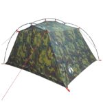vidaXL Tunelový stan Maskáčová Pre 4 osoby 185T Polyester s PU náterom – Obrázok 3