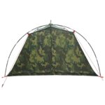 vidaXL Tunelový stan Maskáčová Pre 4 osoby 185T Polyester s PU náterom – Obrázok 5