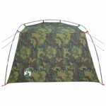 vidaXL Tunelový stan Maskáčová Pre 4 osoby 185T Polyester s PU náterom – Obrázok 6