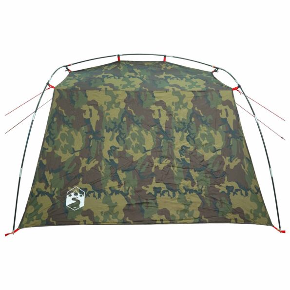 vidaXL Tunelový stan Maskáčová Pre 4 osoby 185T Polyester s PU náterom – Obrázok 6