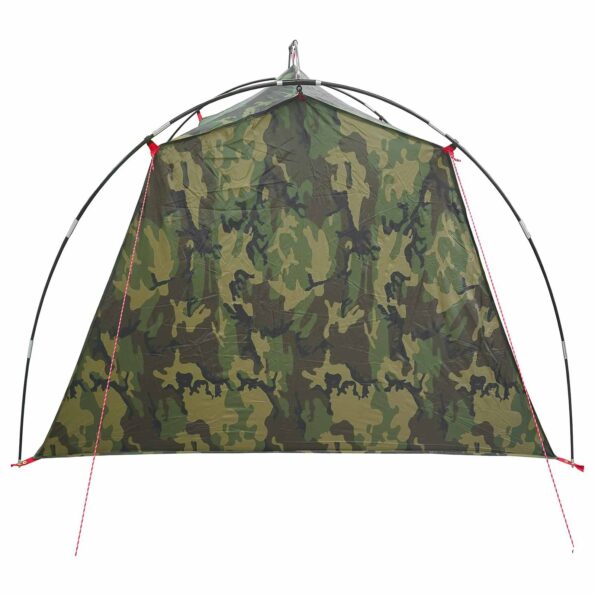 vidaXL Tunelový stan Maskáčová Pre 2 osoby 185T Polyester s PU náterom – Obrázok 7