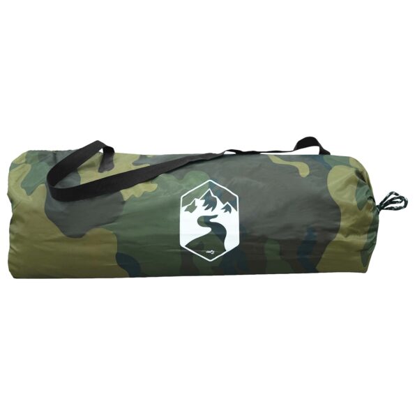 vidaXL Tunelový stan Maskáčová Pre 2 osoby 185T Polyester s PU náterom – Obrázok 8
