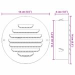 vidaXL Kryty vzduchových ventilátorov 4 pcs Strieborná 125 mm – Obrázok 11