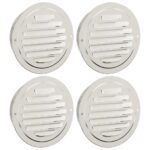 vidaXL Kryty vzduchových ventilátorov 4 pcs Strieborná 125 mm – Obrázok 2