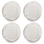vidaXL Kryty vzduchových ventilátorov 4 pcs Strieborná 200 mm – Obrázok 2