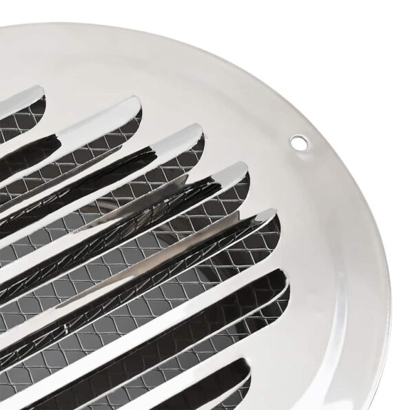 vidaXL Kryty vzduchových ventilátorov 4 pcs Strieborná 200 mm – Obrázok 8