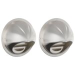 vidaXL Kryty vzduchových ventilátorov 2 pcs Strieborná 80 mm – Obrázok 2