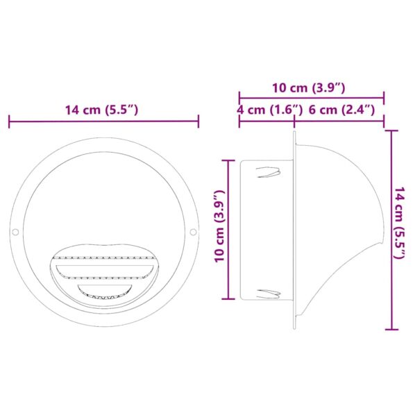 vidaXL Kryty vzduchových ventilátorov 2 pcs Strieborná 100 mm – Obrázok 11