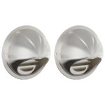 vidaXL Kryty vzduchových ventilátorov 2 pcs Strieborná 100 mm – Obrázok 2