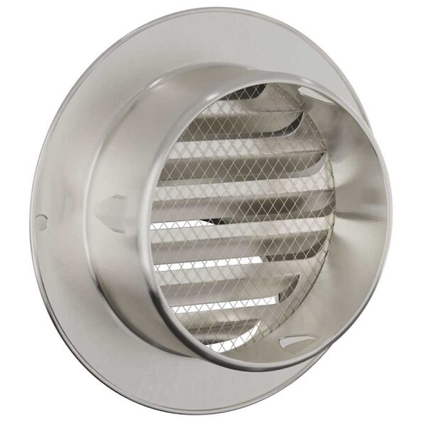 vidaXL Kryty vzduchových ventilátorov 2 pcs Strieborná 100 mm – Obrázok 7