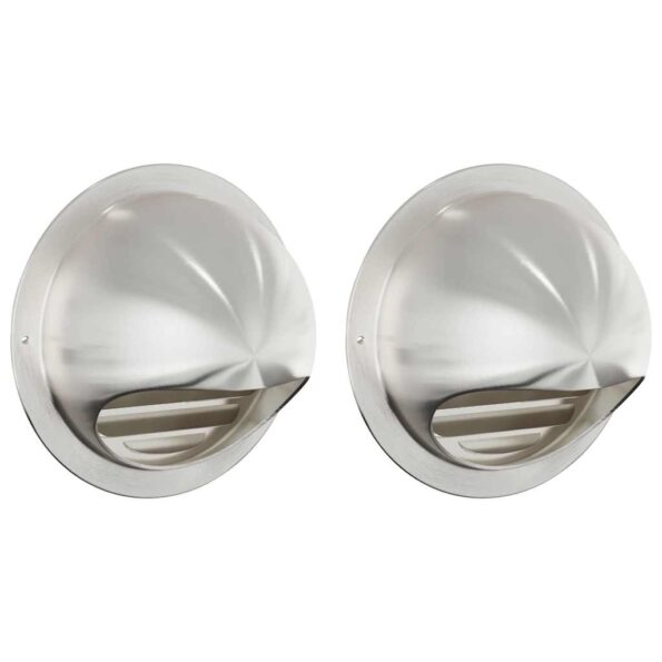vidaXL Kryty vzduchových ventilátorov 2 pcs Strieborná 150 mm – Obrázok 2