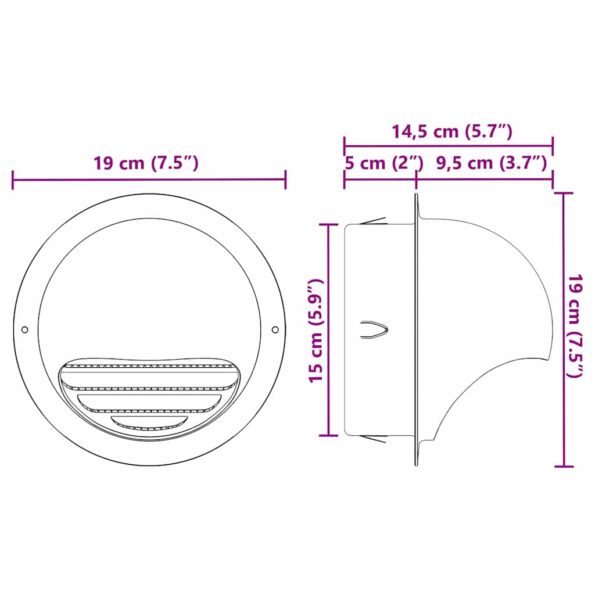 vidaXL Kryty vzduchových ventilátorov 8 pcs Strieborná 150 mm – Obrázok 11