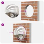 vidaXL Kryty vzduchových ventilátorov 2 pcs Strieborná 200 mm – Obrázok 10