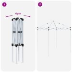 vidaXL Prístrešok na párty 195 x 195 x 245 cm Vínovo červená – Obrázok 12