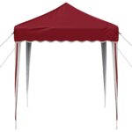 vidaXL Prístrešok na párty 195 x 195 x 245 cm Vínovo červená – Obrázok 6
