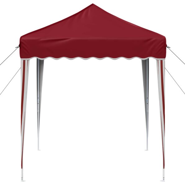 vidaXL Prístrešok na párty 195 x 195 x 245 cm Vínovo červená – Obrázok 6