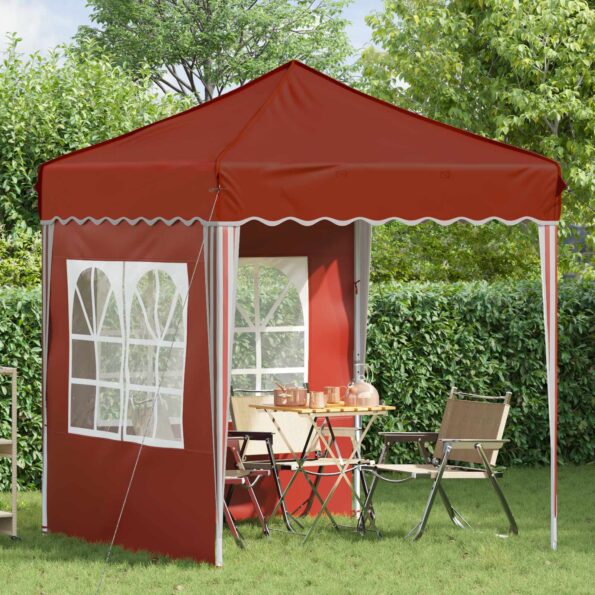 vidaXL Prístrešok na párty 195 x 195 x 245 cm Tehlová Oxfordská látka – Obrázok 3