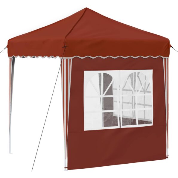vidaXL Prístrešok na párty 195 x 195 x 245 cm Tehlová Oxfordská látka – Obrázok 8