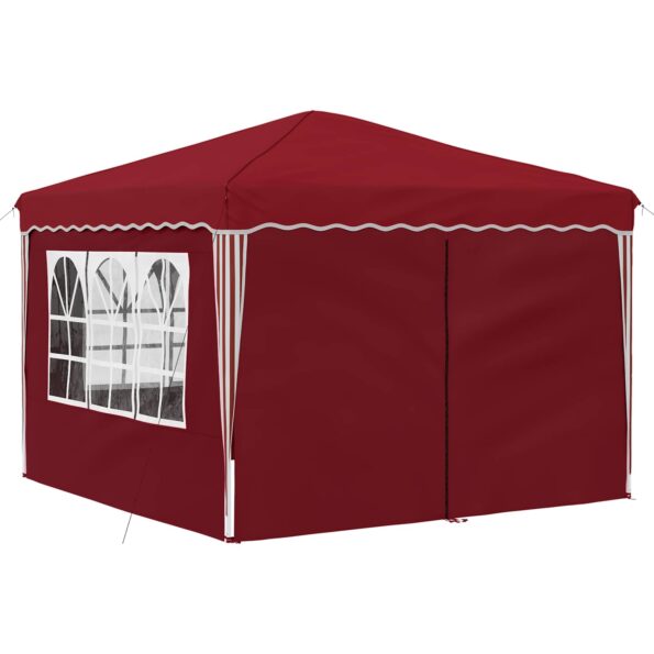 vidaXL Prístrešok na párty 288 x 288 x 245 cm Vínovo červená – Obrázok 5